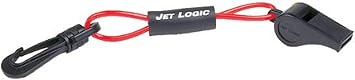 Kwik Tek Whistle with Lanyard, Red and Black