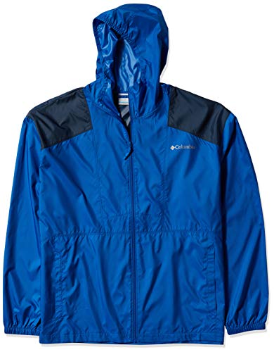 Image of Columbia Hood Polyester Regular Fit Mens Active Wear Jacket (S22-KM3972-011-P)
