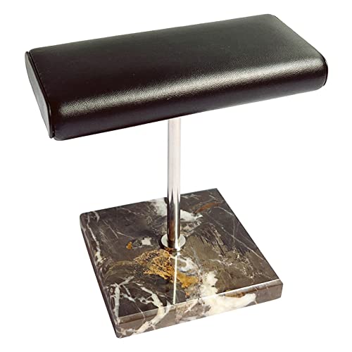 FLCPJGV Lussuoso Espositore per Orologi con Base in Marmo, Barra Portaoggetti Nera, Comoda Torre Durevole per L'organizzazione Domestica dei Braccialetti Elas, Nessuna Trama