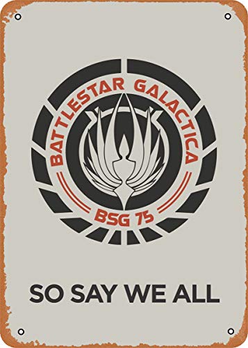 Battlestar Galactica Lt2 Battlestar Galactica - Letrero de metal vintage para decoración del hogar, bar, pub, garaje, regalos