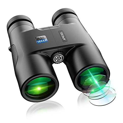 APEXEL 10X42 Autofocus Prismáticos BAK4 Lentes FMC Prismáticos Profesionales, Prismáticos Visuales Ligeros y Portátiles, Prismáticos para la Observación de Aves,Conciertos Cover