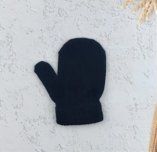 Winter Kids Toddlers Knit Beanie Hat Neck Scarf Gloves Set for Boys Girls Age 2-5,Thick Fleece Lining Cap Neck Warmer3