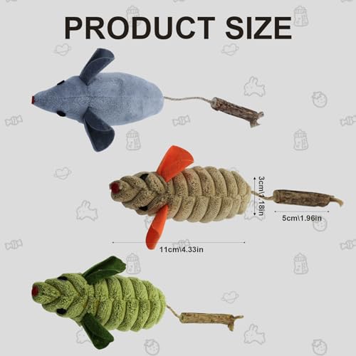Jouets herbe à chat Andiker avec silvervine pour nettoyer les dents des chatons