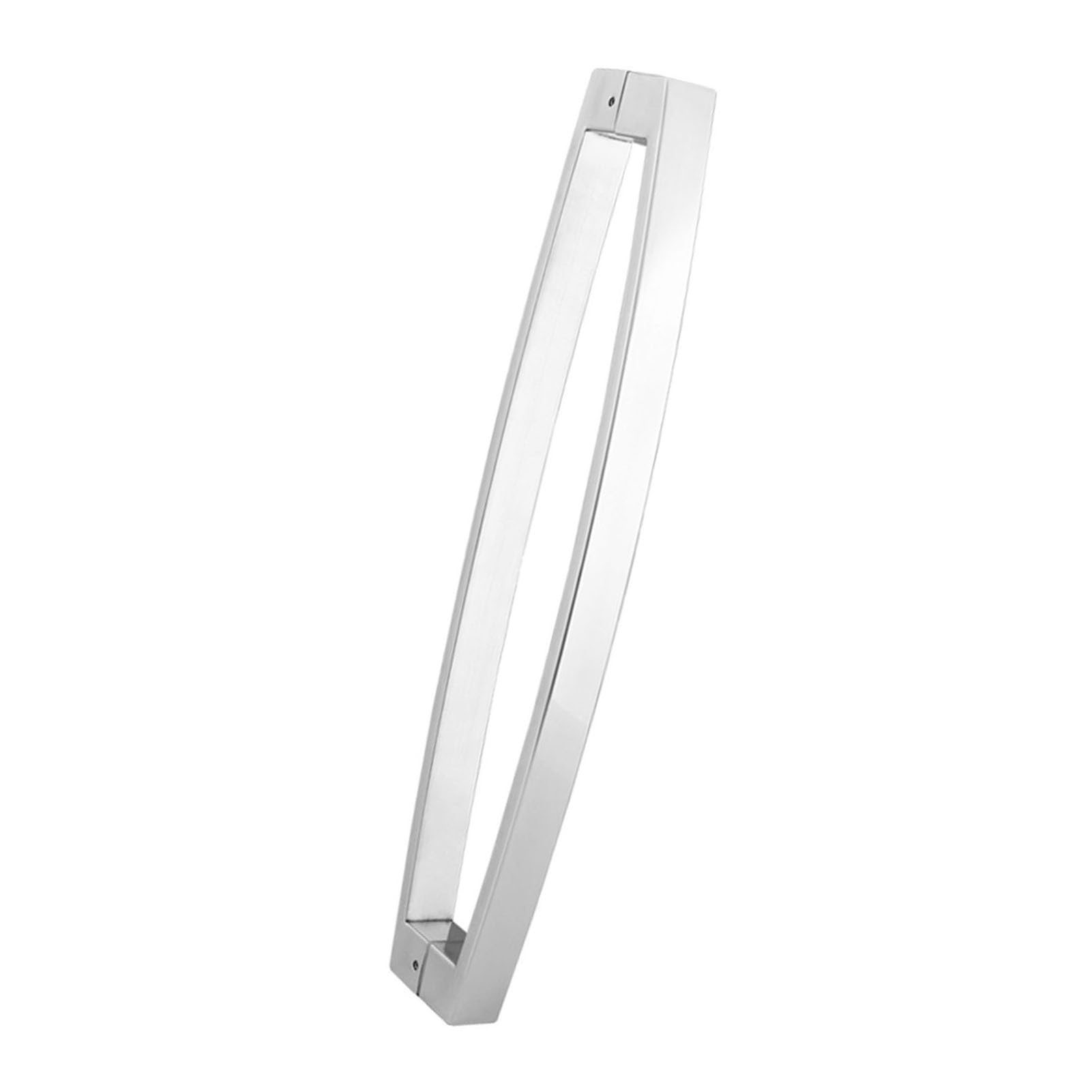 Gthtuhfd Silver Pair Of Chrome Shower Door Handles,Heavy Duty Stainless Steel Bathroom Shower Handle Push Door Handle For Shower Enclosure Screen Interior/Exterior,-Pitch-440Mm