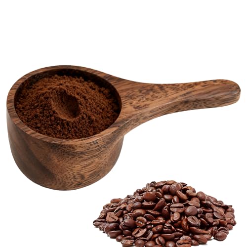 Shaersu Cuchara de café de madera de 42 ml, utensilios de cocina, para barra de frijoles, azúcar, proteína, polvo, café, cocina, harina, sal, té