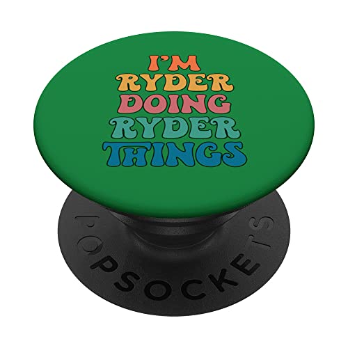 Nom drôle de Ryder, je suis Ryder Doing Ryder Things PopSockets PopGrip Interchangeable