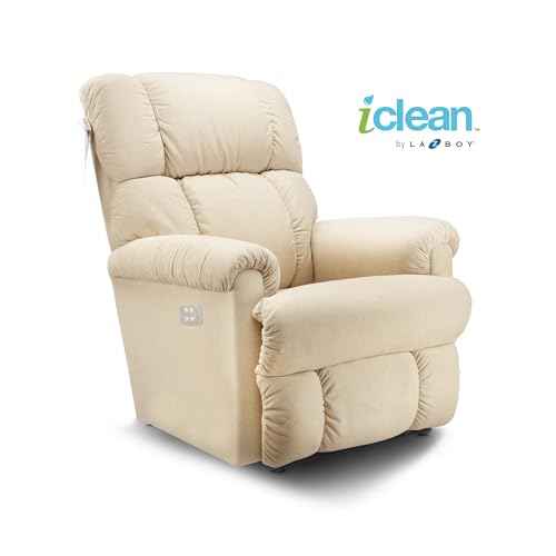 Image of LA Z BOY American Imported Pinnacle Single Seater Auto Motorized I-Clean Fabric Reclina Way Recliner Sofa | Premium Iconic Comfort Home Design | Living Room Relax Seating Chair | I Waverly Linen
