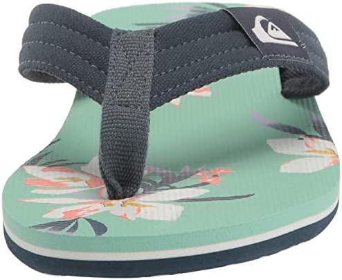 Quiksilver Men's Molokai Layback II 3 Point Flip Flop Sandal, Blue/Blue/Green, 11 | Image 1