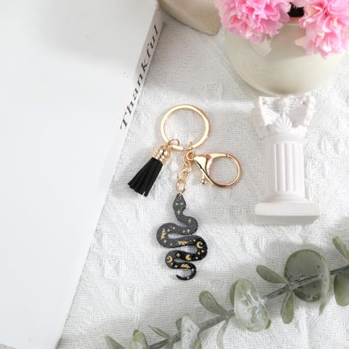 Personalisierter Schlüsselanhänger Aus Edelstahl, Eleganter Snake-Anhänger Und Fröhlichem Quaste, Das Geschenk Für Frauen, Guter Freundinnen Und Mamas, Geschenk Für Frauen, Schwester Geschenk
