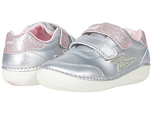 Stride Rite Infant and Toddler Girls Soft Motion Kennedy First Walker Shoe, Silver Multi