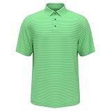 PGA TOUR Men's Feeder Stripe Short Sleeve Golf Polo Shirt, Spring Bouquet, XX Large