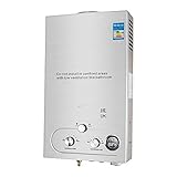 18L 4.76Gal Tankless Water Heater Portable LPG Gas Water Heater Instant Propane Water Heater Instant Boiler with Shower Head for Home Outdoor RV