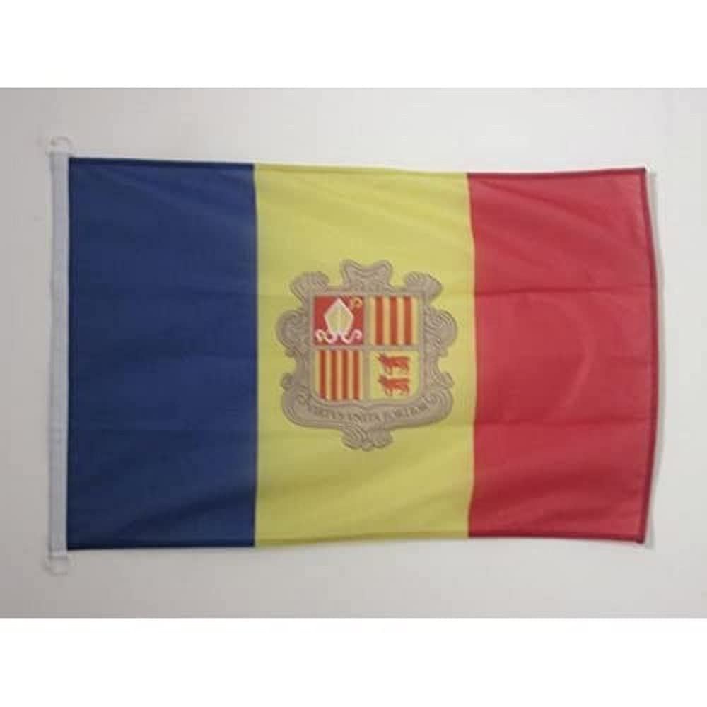 AZ FLAG Bandera Nautica de España Sin Armas 45x30 cm - Pabellón de Conveniencia Española Sin Escudo 30 x 45 Cm, Bandera de Barco con anillas — view 29