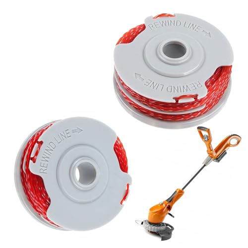 2 Pcs Strimmer Wire and Strimmer Spool for Flymo,Standard 1.5mm Lawn Mower Replacement grass trimmer wire Replacement Compatible with Flymo Contour XT/500E/500 XT/Multi Trim/Power Trim/Mini Trim