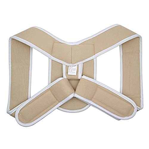 Schulterstütze, Unisex Korsett Rückenstütze Haltungskorrektur Schulterstütze Obere Rückenstütze Korrektor Für Kinder @ Beige_L