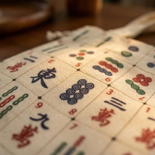Bolsa de lienzo para fichas de Mahjong, 1 paquete miniatura 5