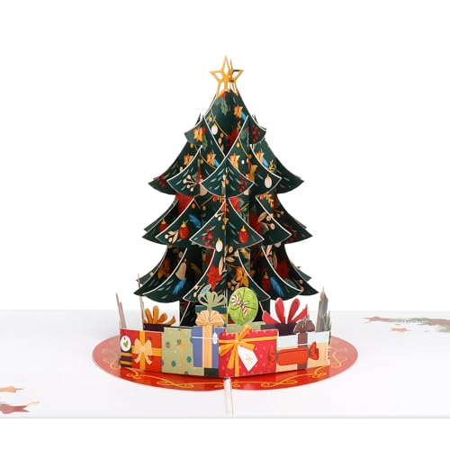 Favour Pop Up® - Tarjeta de Navidad 3D – un inusual saludo de Navidad hecho a mano también para cupones y regalos de dinero. TM136