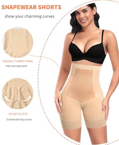 Womens Shapewear Shorts Tummy Control Body Shaper Thigh Slimmer Slip Shorts for Under Dress Shapewear Underwear3