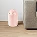 Umbra 1.25 Gallon Mini Waste Can with Removable Swing-Top Lid - Small Garbage Bin for Kitchen, Bathroom, Bedroom, Office - Compact Trash Can Fit Under Tables & Counters - Pink