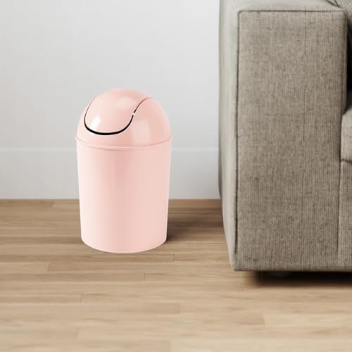Image of Umbra Mini Waste Can, 1.25 Gallon with Swing Lid (Pink)