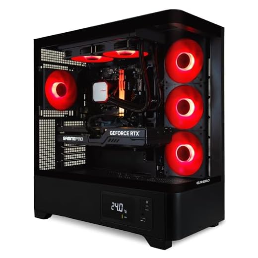 Greed® MKM - High End Gaming PC – AMD Ryzen 5 7500F + Nvidia Geforce RTX 5070Ti 16GB - 4K & Raytracing Rechner - 5,0 GHZ - RGB Computer mit Wasserkühlung - 32GB DDR5 RAM - 1TB SSD + Windows 11 Pro