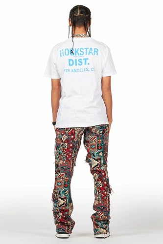 Men's Tayami Tapestry Cargo Stacked Flare Jean4