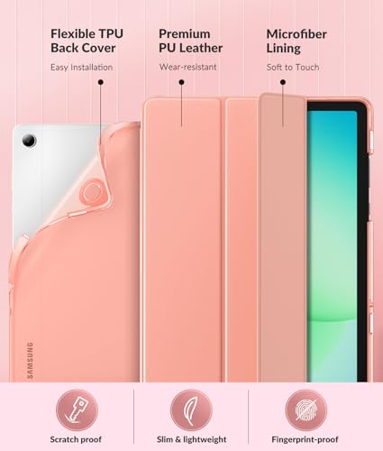 Image of MoKo Case for Samsung Galaxy Tab A11+ Plus 11 inch 2025, Apricot Orange