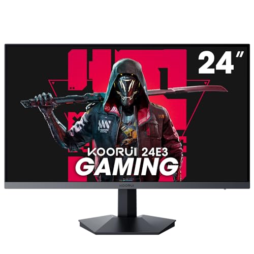 KOORUI 24 Inch Gamer PC Monitor, 165Hz 1080p 1ms IPS