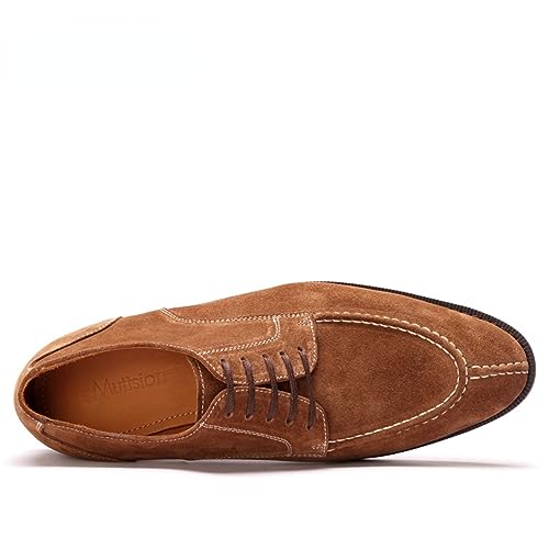 Mens Dress Shoes Suede Leather Derby Oxford Shoes for Men3
