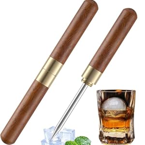 【Pack of 2】Ice Pick, Ice Pick Tool With Cover Non-Slip, Ice Picks Stainless Steel For Breaking Ice, Easy Grip, For Kitchen, Bars, Camping, Restaurant, Bartender