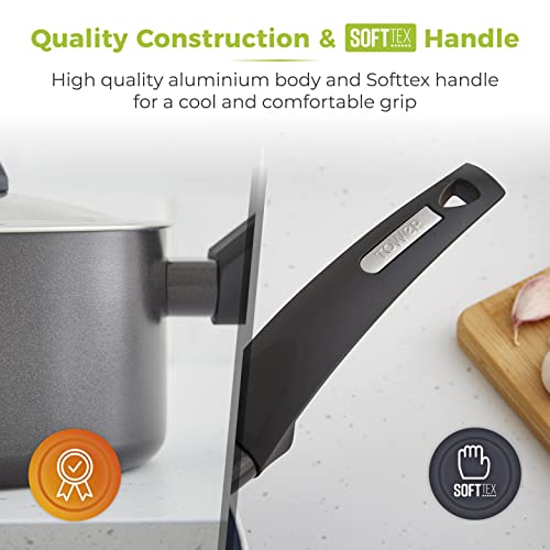 Tower T80358 Cerasure 20cm Saucepan with Non-Stick Coating, Suitable for all Hob Types, Graphite - Image 4