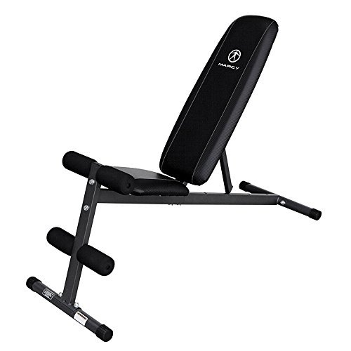 Marcy Exercise Utility Bench for Upright, Incline, Decline, and Flat Exercise SB-261W (Limited Edition)