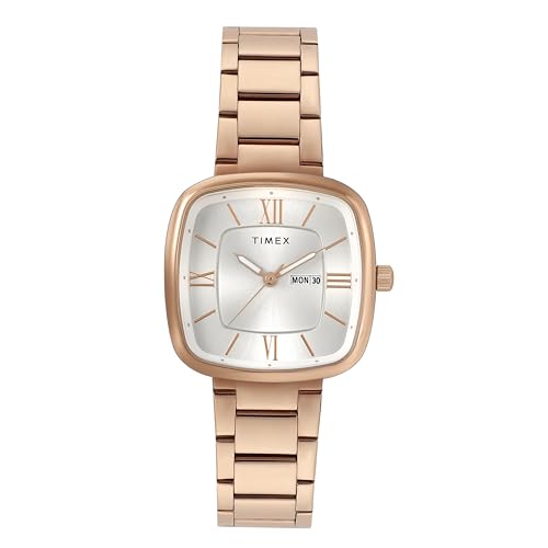 Image of TIMEX Women Silver Square Dial Analog Watch - TWEL20604
