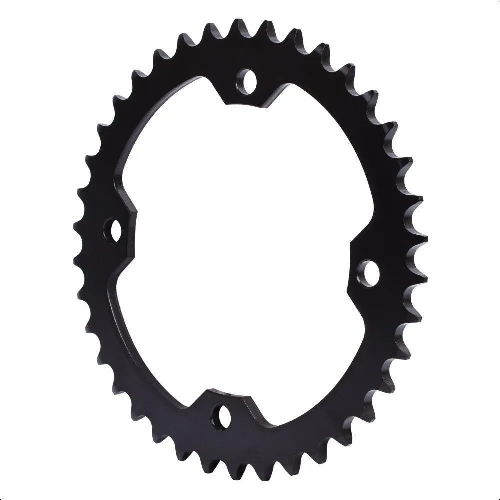 Moto Piñon Delantero， Para YFZ450 BB-W 2007 Para YFZ450 2004-2013 Piñón trasero delantero de motocicleta 525-14T 38T cadena retenedor placa，(Front and Rear)