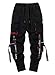 Produktbild Onsoyours Haremshose für Herren Beiläufig Mehrere Taschen Jogginghose Hip Hop Hosen Overall Konische Hosen Streetwear C Schwarz L