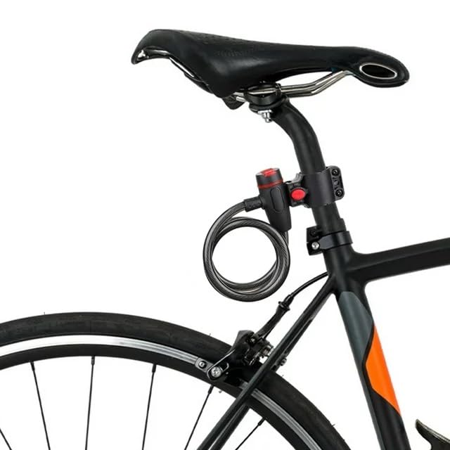 Kandid Heavy Duty Steel Cable Helmet Lock for Men Bike with ๐ฒ๐ณ๐ฐ๐บ Length ๐ด๐บ๐บ Thickness & Integrated Dust Cover with 2 Keys | Cycle Lock for Bicycle | Easy to Operate & Water Resistant 2