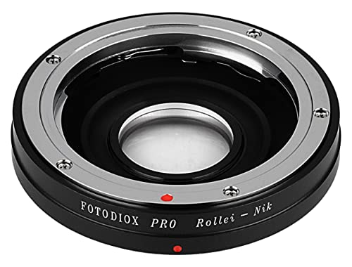 Image of Fotodiox Pro Lens Mount Adapter, for Rollei 35mm Lens to Nikon F-Mount DSLR Cameras