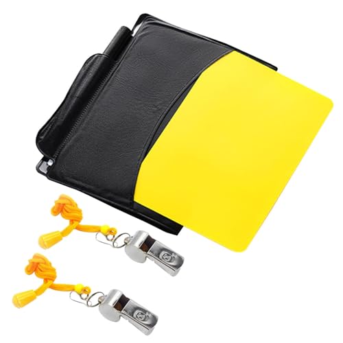 Kit de árbitro con silbatos y tarjetas para fútbol miniatura 1