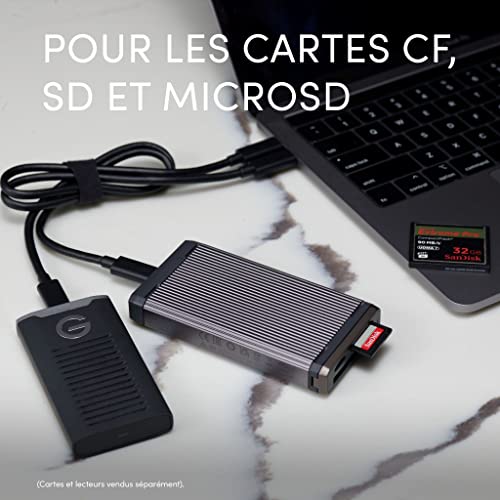 SanDisk PRO READER lecteur de carte mémoire USB 3.2 Gen 2 3.1 Gen 2 Type C Neuf - vue 6