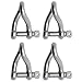 Extreme Max 3006.8219.4 BoatTector Stainless Steel Twist Shackle - 3/8", 4-Pack