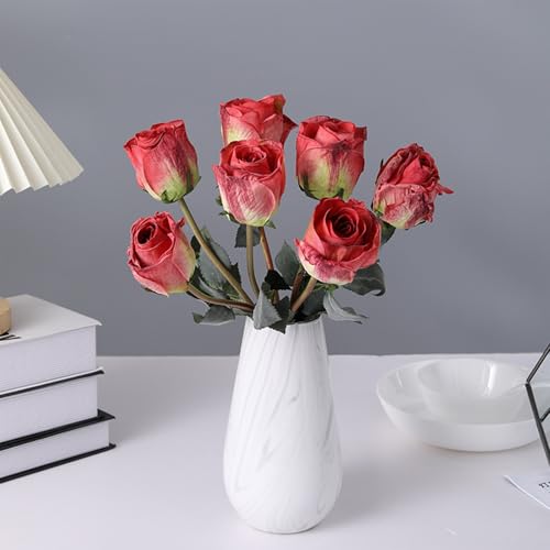 7Pcs Artificial Vintage Roses Bouquet