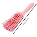 SYBF Detangling Brush for Curly Hair,Hair-Detangler for Afro Textured 3a to 4c Kinky Wavy for Wet/Dry/Long Thick Curly Hair,Improve Hair Texture-Easy Clean - (Pink)