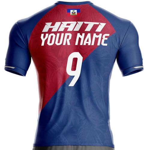 Maillot Haïti haut de gamme avec le drapeau haïtien Ayiti modèle HT-842