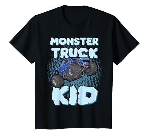 Niños Monster Truck Kid Para Niños Divertido Divertido Monster Truck Camiseta