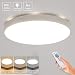Produktbild Öuesen LED Deckenleuchte mit Fernbedienung,40W IP44 Wasserdichte Badezimmerlampe,Ø49cm 3600lm Dimmbare LED Deckenleuchte für Küche,Schlafzimmer,Wohnzimmer,Flur,3000K-5000K