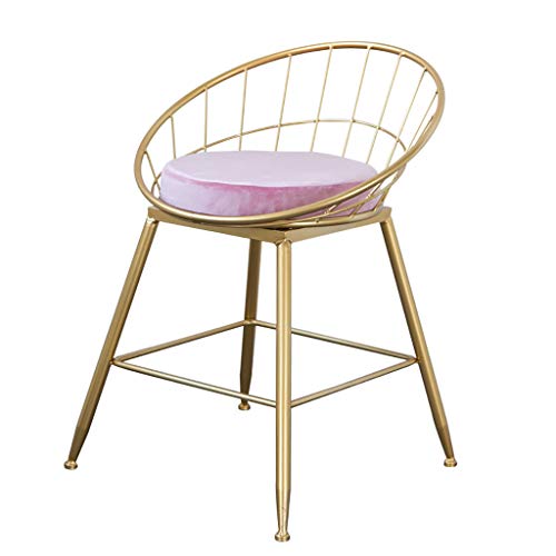 Barstool bar chair Nordic Barstool Iron art Gold Household High stool Bar stool modern Dining chair metal Wire bar chair