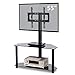 TAVR Swivel Floor TV Stand with Height Adjustable Mount Bracket