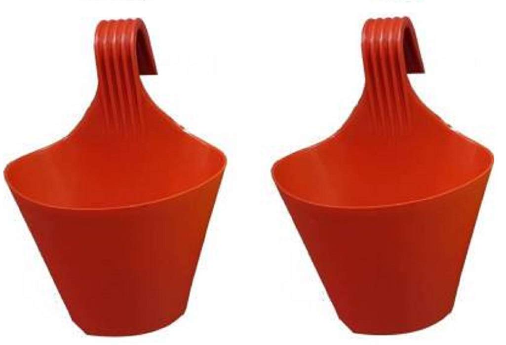 MOMS GADGETS Hanging Flower Pot Stands Plant (Red) - Set of 2 (B07YCK46M1) Amazon Price History, Amazon Price Tracker