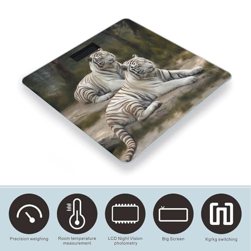Báscula Digital de Baño Capacidad 400 lb Pantalla LCD miniatura 3
