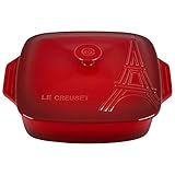 Le Creuset Eiffel Tower Stoneware Covered Square Casserole, 2.5 qt. (9